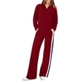 thumbnail image 3 of Women 2 Piece Outfits Airport Travel Vacation Sweatsuits Wide Leg Pants Lounge Set 2025 Fashion Clothes, 3 of 10