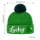 thumbnail image 3 of Gorro Abrigado Gorro de punto cálido bordado verde para el Día de San Patricio con diseño de trébol irlandés para hombres y mujeres (1 pieza) Rkxzt, 3 of 7