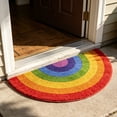 thumbnail image 7 of Rainbow Door Mat,Half Circle Shape Anti Slip Entrance Mat,Heavy Duty Shoe Scraper,Indoor Outdoor Welcome Mat for Home,Bathroom,Foyer, 7 of 7