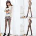 thumbnail image 4 of Women Winter Warm Fake Translucent Pantyhose Thicken Faux Fleece Lined Seamless Stockings Slimming Legs Opaque Tights, 4 of 19