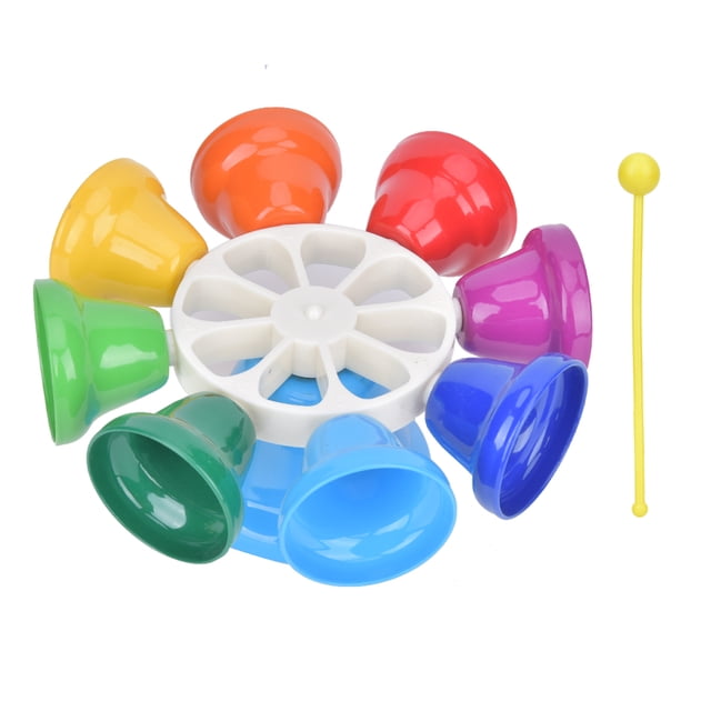 Campanas de mano NikouMX de 8 tonos Juguetes musicales para niños