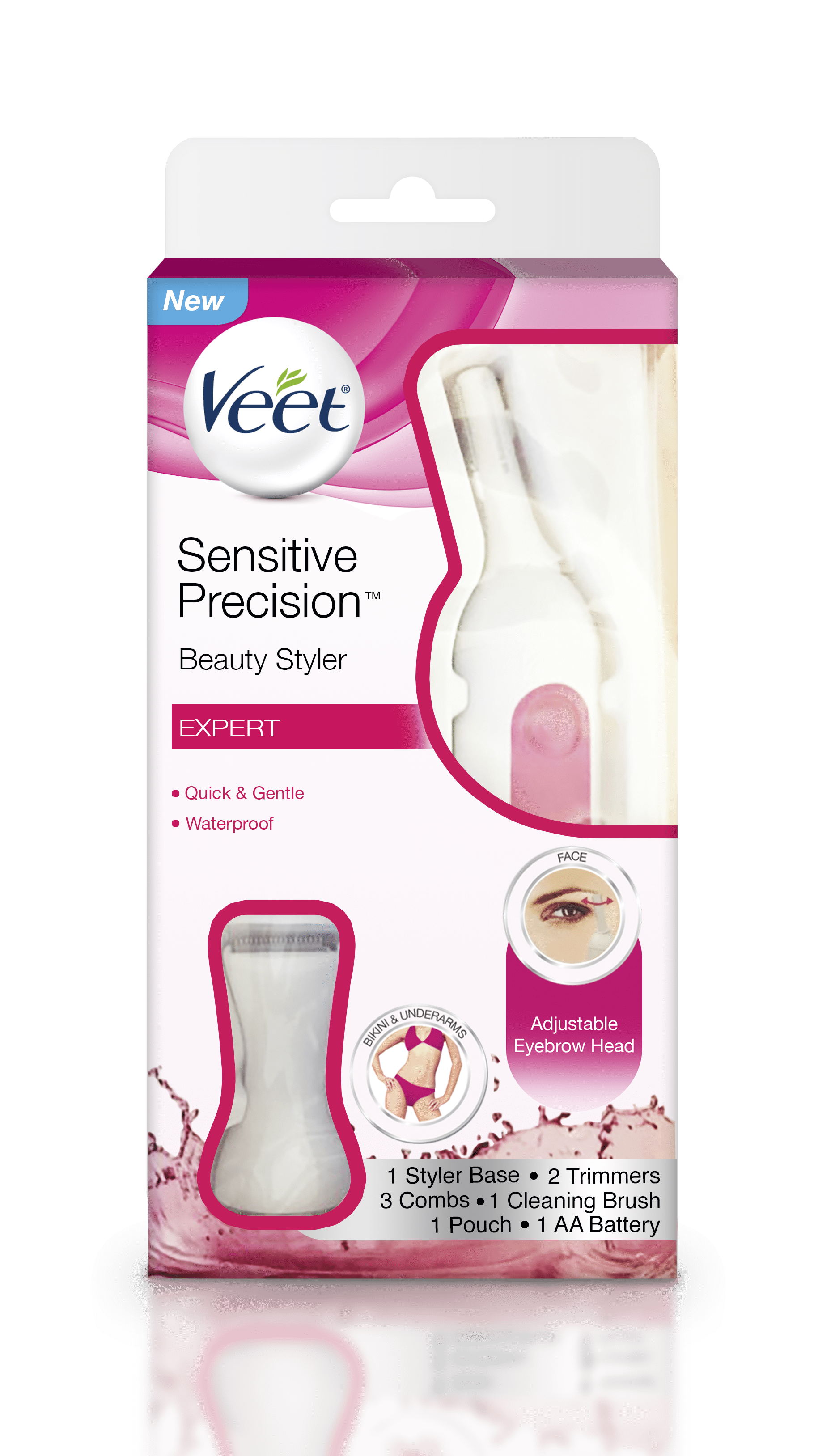 veet sensitive precision hair removal beauty styler