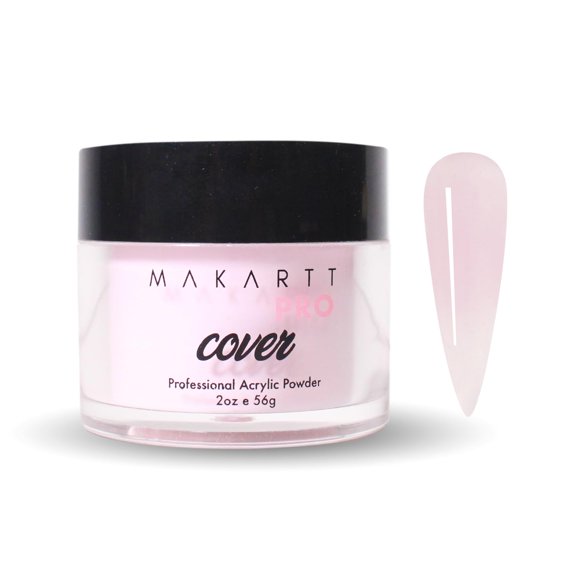 Polvo acrílico MakarttPro - Cubierta de uñas de 56 g/2 oz para extensión perfecta para técnicos profesionales de uñas privados - Color: Crystal Couture