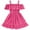 Hot Pink, variant on Ruyang Toddler Backless Smocked Dress Halter Solo A-Line Ruffles Pleated Dresses Summer Cute Casual Short Dresses for Girls