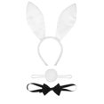 thumbnail image 4 of Conjunto de disfraz de conejo Colco para mujer Blanco, 4 of 7