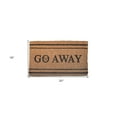 thumbnail image 5 of HomeRoots 555482 18 x 30 in. Brown & Black Coir Go Away Outdoor Door Mat, 5 of 5