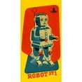 thumbnail image 3 of Retrobot 11x18 Black Modern Framed Museum Art Print Titled - Robot ST1, 3 of 5
