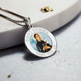 thumbnail image 5 of Picturesongold.Com Saint Gemma Galgani Medal - Color Round - 2/3 x 2/3 inch Size of Dime, Sterling Silver, 5 of 6