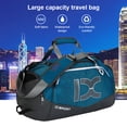 thumbnail image 2 of Minnieouse Bolsa de gimnasio de gran capacidad para hombres y mujeres, bolsos de hombro de viaje, bolso para exteriores, pegatina autoadhesiva ajustable, Bolsas de mensajero y de hombro Azul negro Minnieouse AP011940-01, 2 of 6