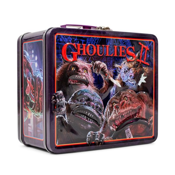 Lonchera Toynk Ghoulies II, organizador de latas de metal de estilo retro