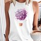 thumbnail image 4 of Tops casuales de verano sin mangas para mujer Tops de chaleco sin mangas con estampado de cuello redondo Pompotops  lopia996528, 4 of 8