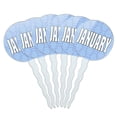 thumbnail image 1 of January Month of the Year Cupcake Picks Toppers - Set of 6, 1 of 1