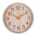 thumbnail image 2 of Reloj de pared de ", relojes , , hogar, sa de estudio, restaurante, come, movimiento , decor Madera Beige perfecl Reloj de pared, 2 of 8