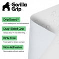 thumbnail image 3 of GORILLA GRIP Shelf Liner for Kitchen Cabinets Non Adhesive 12x240 Inch Drawer Liners DripGuard White, 3 of 10