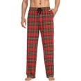 thumbnail image 3 of CROPD Plaid Pajama Pants for Men Pajama Bottoms Sleep Lounge Pj Pants, 3 of 7