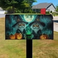 thumbnail image 3 of Happy Halloween Spooky Gnomes Short Mailbox Cover,Magnetic 21x25.5 Inch Mailboxwrap Water Proof Reusable Fall Welcome Post Letter Box Covers for Rustic Farmhouse Home Decorative, 3 of 4