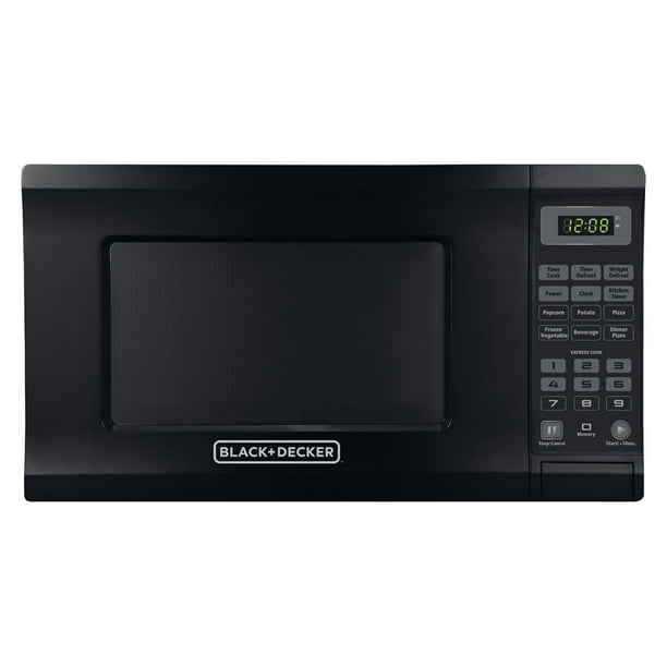 De bezig Wreed Black+Decker 0.7 Cu. Ft. 700 Watt Compact Kitchen Countertop Microwave  Oven, Black - Walmart.com
