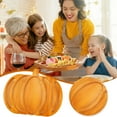 thumbnail image 3 of Halloween Pumpkin Wooden Serving Platter 14.96x11.83 Inch Rustic Fall Harvest Charcuterie Board for Cheese, Fruit, Meat & Snacks Thanksgiving & Halloween Party Decor, Kitchen Tray, Appetizer Platter, 3 of 5