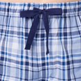 thumbnail image 2 of Pantalón de pijama IZOD de corte relajado con estampado de popelina a cuadros azul marino/azul, 2 of 5