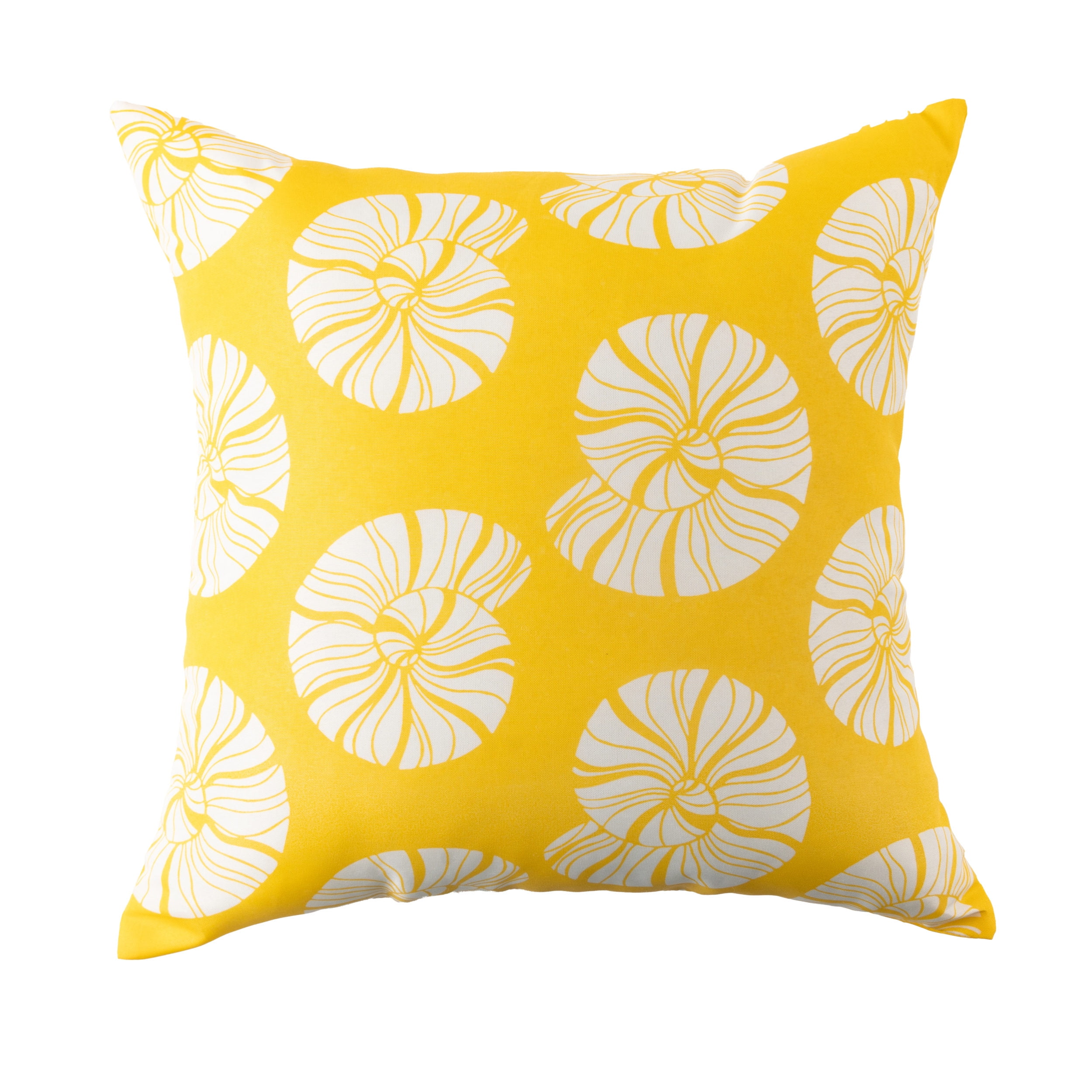 Mainstays Coastal Yellow Home Reversible Outdoor Throw Pillow 16 Inch Multicolour Novelty
