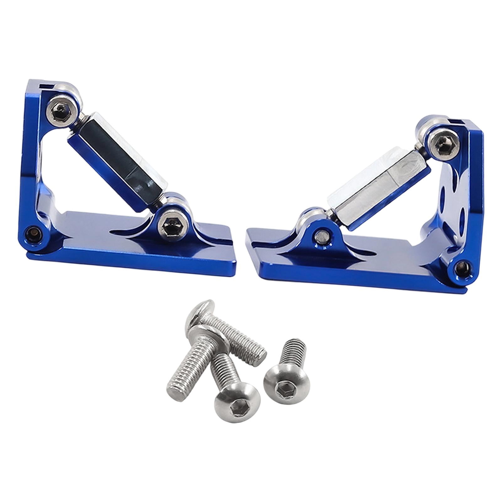 2 Pieces Adjustable Trim Tabs Catamaran Hull Balance Aluminum Alloy Blue Upgrade for 1/10 Spartan DCB M41 Boats