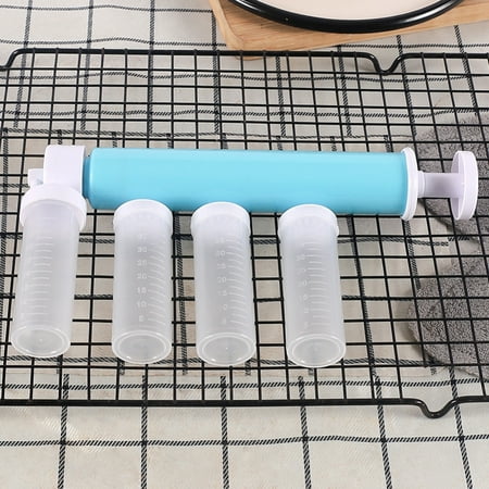 

Manual Cake Spray Canister for Cakes Decorating Tools DIY Baking Cake Spray Canister Coloring Spray Canister with 4 Pcs Tube Kitchen Cake Decorating Kit for Cupcakes Cookies and Desserts (Blue)