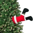 thumbnail image 2 of Christmas Santa and Elf Legs,Plush Stuffed Feet with Shoes, Stuck in Christmas Tree Decor Decorative Stuffed Santa Legs Ornament for Christmas Tree Front Door Decorations, 2 of 9