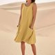 thumbnail image 3 of WILLBEST Vestidos Casuales Para Mujer Verano Vestido De Lino Para Mujer Vestido De Playa Informal Hasta La Rodilla Vestido Sin Mangas Vestido Casual Estampado De Verano Con Bolsillos, 3 of 3