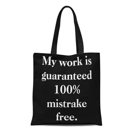 KDAGR Canvas Tote Bag Joke Funny Motivational Office Profound Famous Work Best Reusable Handbag Shoulder Grocery Shopping