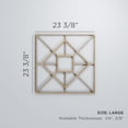 thumbnail image 3 of Ekena Millwork 23 3/8"W x 23 3/8"H x 1/4"T Large Jamestown Decorative Fretwork Wood Wall Panels, Red Oak, 3 of 18