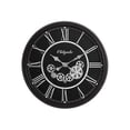 thumbnail image 5 of JERFIT 30 Inch Large Wall Clock with Moving Gears, Silent Non-Ticking Roman Numerals, Modern Oversized Round Clock for Home Office Decor, Black, 5 of 5