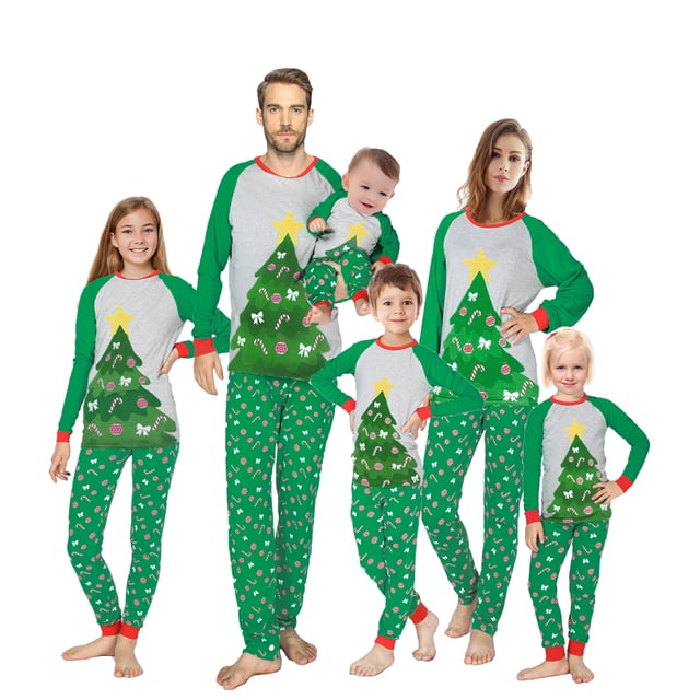 Pyjamas de Noël Rayés Rouges et Blancs pour Famille, Vêtements de Nuit pour Enfants, Pyjamas pour Famille, Vêtements de Maison pour Couples