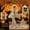 A002- B, variant on Halloween Decorations, Halloween Ghost Decorations, Halloween Party Decorations, Halloween Home Decor Indoor, 33Cm Gold Sequin Two-Eye Ghost Figurine, Sparkling Ghost Halloween
