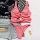 thumbnail image 4 of Conjunto de bikini a la moda para mujer, traje de baño de dos piezas de Color sólido, traje de baño con tirantes, ropa de playa Fridja  nalpqowj20261, 4 of 6