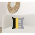 thumbnail image 6 of Multicolored Mixed Striped Geometric Throw Pillow, 6 of 6