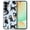 Black White Tuxedo Cat Playful Postures On Pale Aqua Background, variant on Shockproof Soft Rubber Cover Case for Samsung Galaxy S24 FE 6.7", Pig Funny Playful Postures