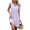 Light Purple, variant on WTOBBY Women's Solid Color V-Neck Casual Beach Vacation Dress Vintage Sleeveless Splicing Dress for Summer Resort Wear and Coastal Getaways,Army GreenL