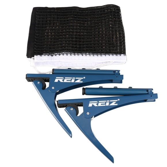 REIZ Premium Table Tennis Net Set with Heavy-Duty Iron Clips and Spring-Activated Fastening for Easy Setup and Removal, Fits 69.7" Wide Tables, Ideal for Training and Competitions.