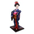 thumbnail image 3 of Figura coleccionable de muñeca kimono de geisha japonesa étnica, artesanía, geisha asiática R1209, 3 of 9