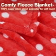 thumbnail image 4 of Tirrinia Wearable Fleece Blanket for Women & Men, Super-Soft Microplush TV Blanket Adult Wrap Full Body Robe for Lounge Couch, Red Christmas, 73" x 51"., 4 of 6