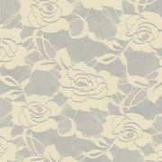Rose Lace Ivory Fabric, per Yard