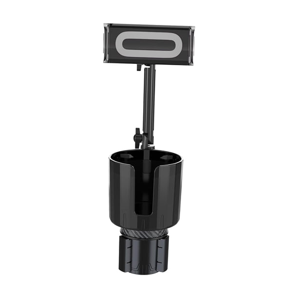 Soporte para teléfono móvil de coche, brazo largo, multifuncional, rotación de 360 grados. Gris