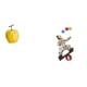 thumbnail image 1 of Escultura De Payaso De Fruta De Porcelana, Adorno Coleccionable, Estatua De Mesa, Decoración Geométrica Para Festivales, Oficina, Centro De Mesa, Gabinete, Comedor, Regalo, 1 of 8