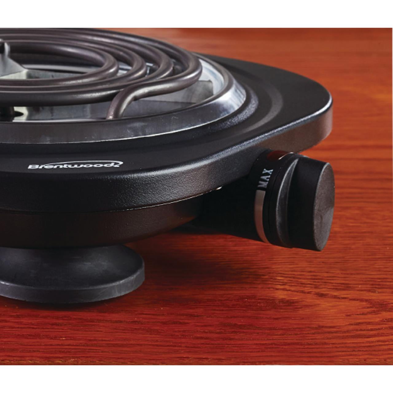 Brentwood TS-321BK 1000w Single Electric Burner, Black