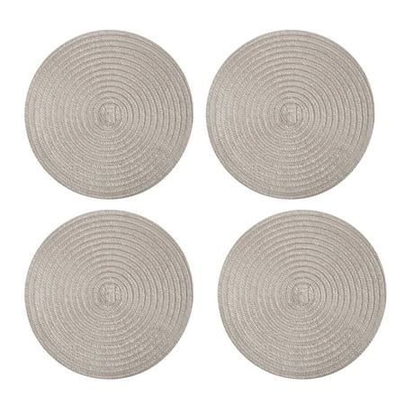 

Shop LC Set of 4 Beige Polypropylene Polyester Placemat Handmade Anti Slip Durable