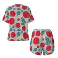 thumbnail image 5 of Lsque Tomato Women's Short-Sleeved Pajama Set - 2 Piece Soft and Lightweight Sleepwear Set-Medium, 5 of 9