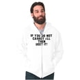 thumbnail image 5 of Do Not Carrot Beet It Vegan Pun Gym Zip Up Hoodie Men's Women's Brisco Brands S, 5 of 6