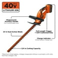 thumbnail image 2 of BLACK+DECKER 40V MAX* Cordless Hedge Trimmer, 24-Inch, (LHT2436), 2 of 11