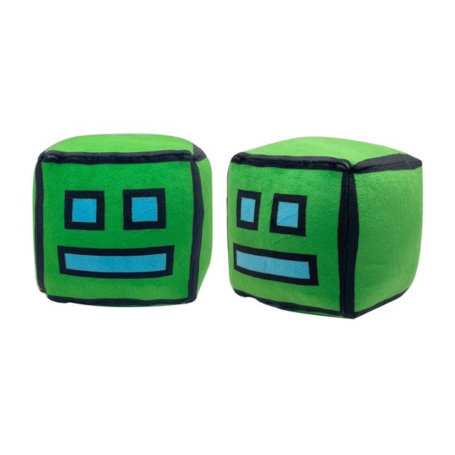 geometría tablero juego felpa muñeca almohada verde