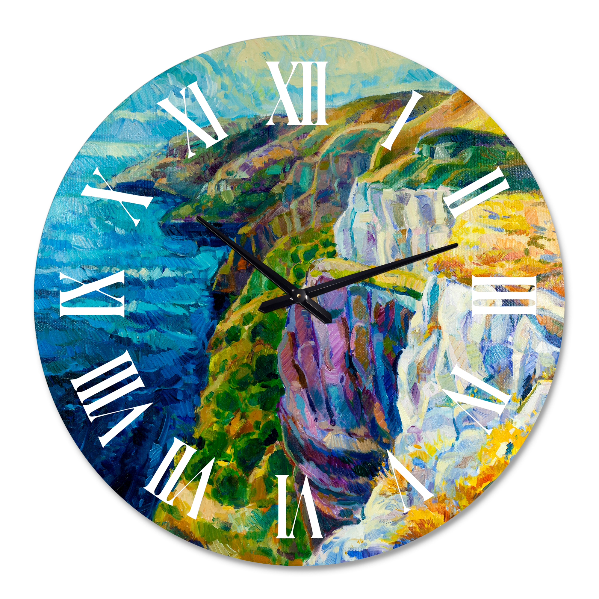 Designart 1 in Quartz Coastal Wall Clock